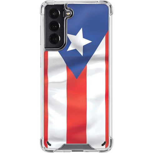Puerto Rico Flag Galaxy S21 5G Clear Case